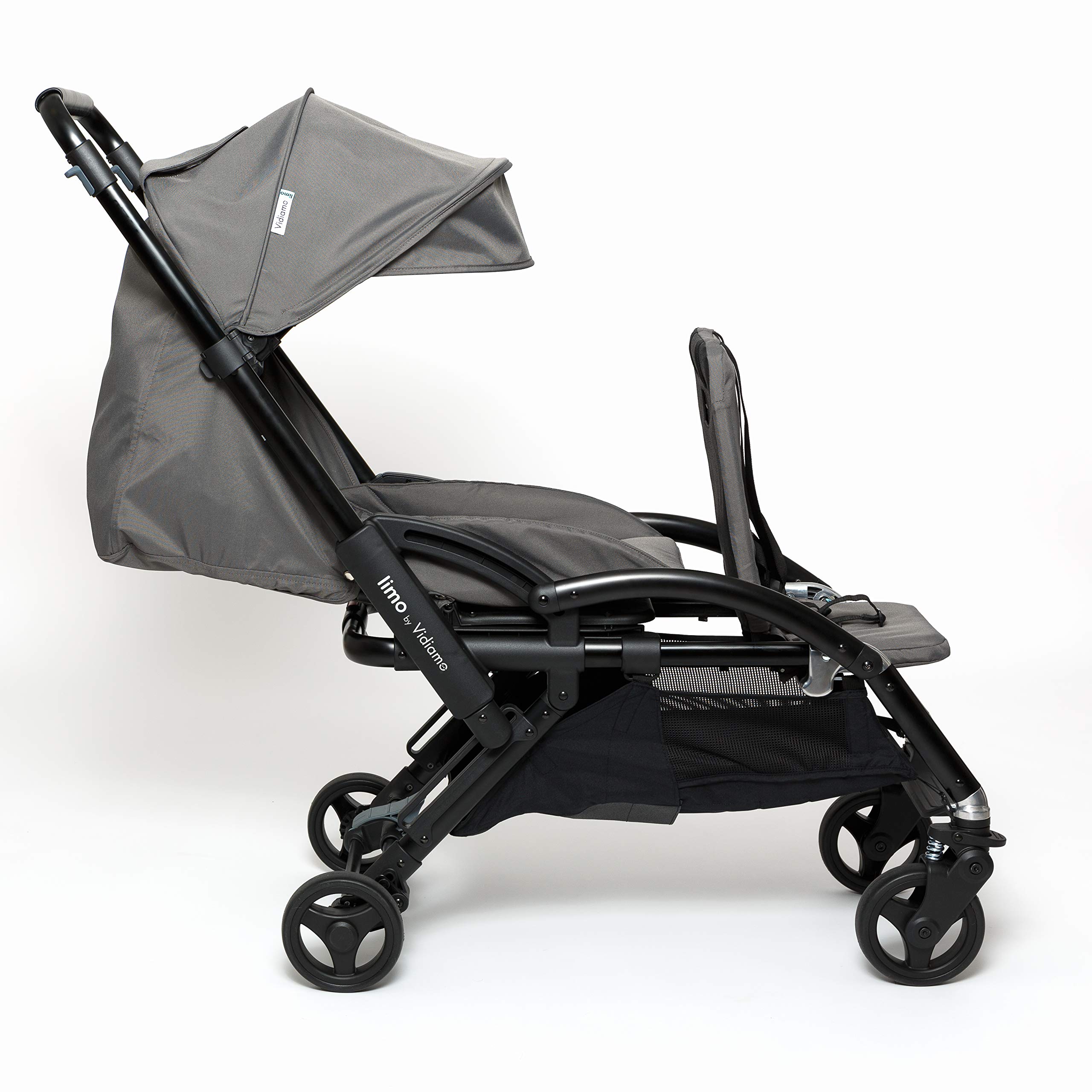 VIDIAMO - Limo stroller - Baby stroller - Double pushchair 1 to 2 seats - 10 possible configurations (with accessories sold separately) - Grey
