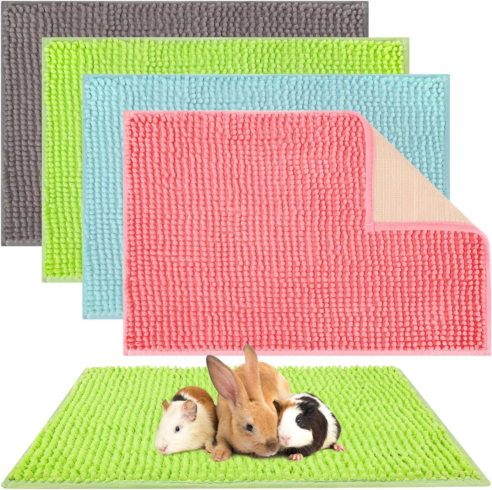 Barydat 4 Pcs Guinea Pig Cage Liners 24 x 47 Inch Fast