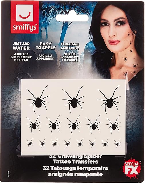 Crawling Spider Tattoo Transfers