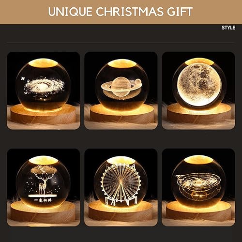 Miniatura 3 de Pozbee Lámpara de luna 3D lámpara de escritorio pequeña lámpara de mesa de luna llena ideas únicas de regalo de Navidad luz nocturna de guardería