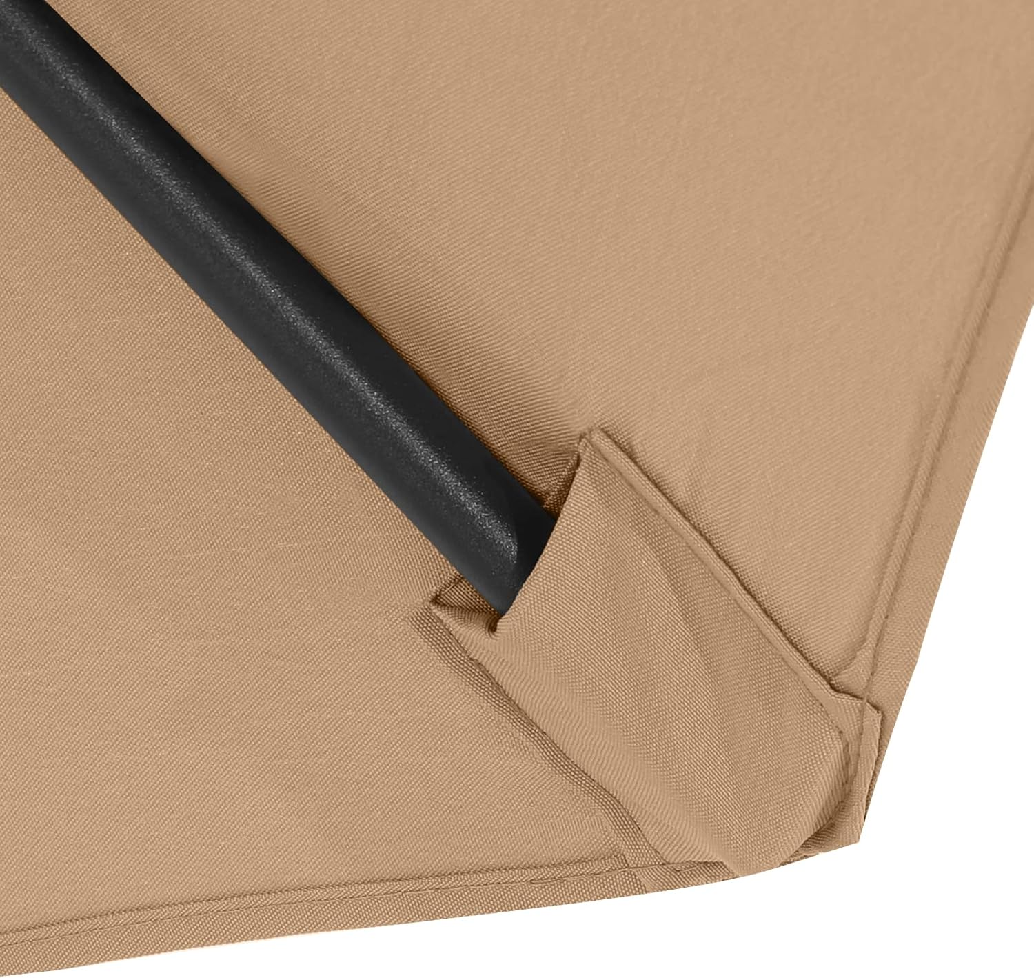 MASTERCANOPY Patio Umbrella 9 ft Replacement Canopy for 6 Ribs-Beige Canopy Only