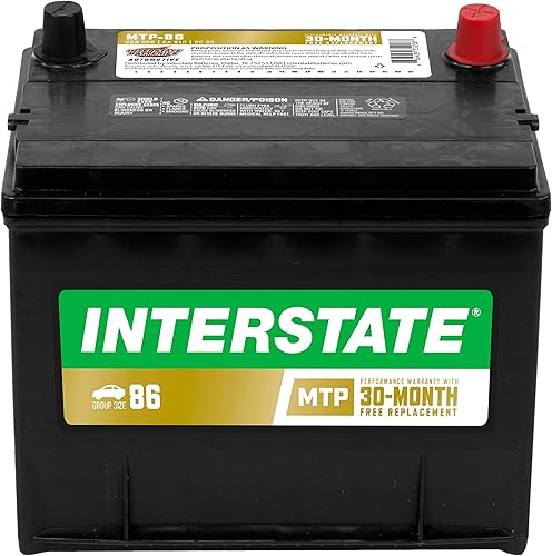Interstate Batteries Batería de repuesto para automóvil Group 86 (MTP-86) 12V, 650 CCA, 30 meses de garantía, batería automotriz de repuesto para