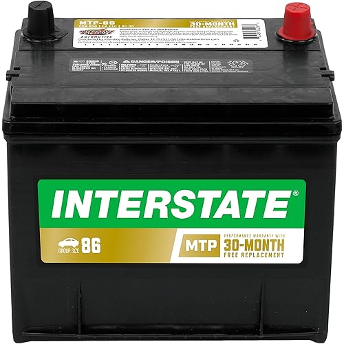 Interstate Batteries Group 86 Car Battery Replacement (MTP-86) 12V, 650 CCA, 30 Month Warranty, Replacement Automotive Battery for Cars, Trucks, SUVs