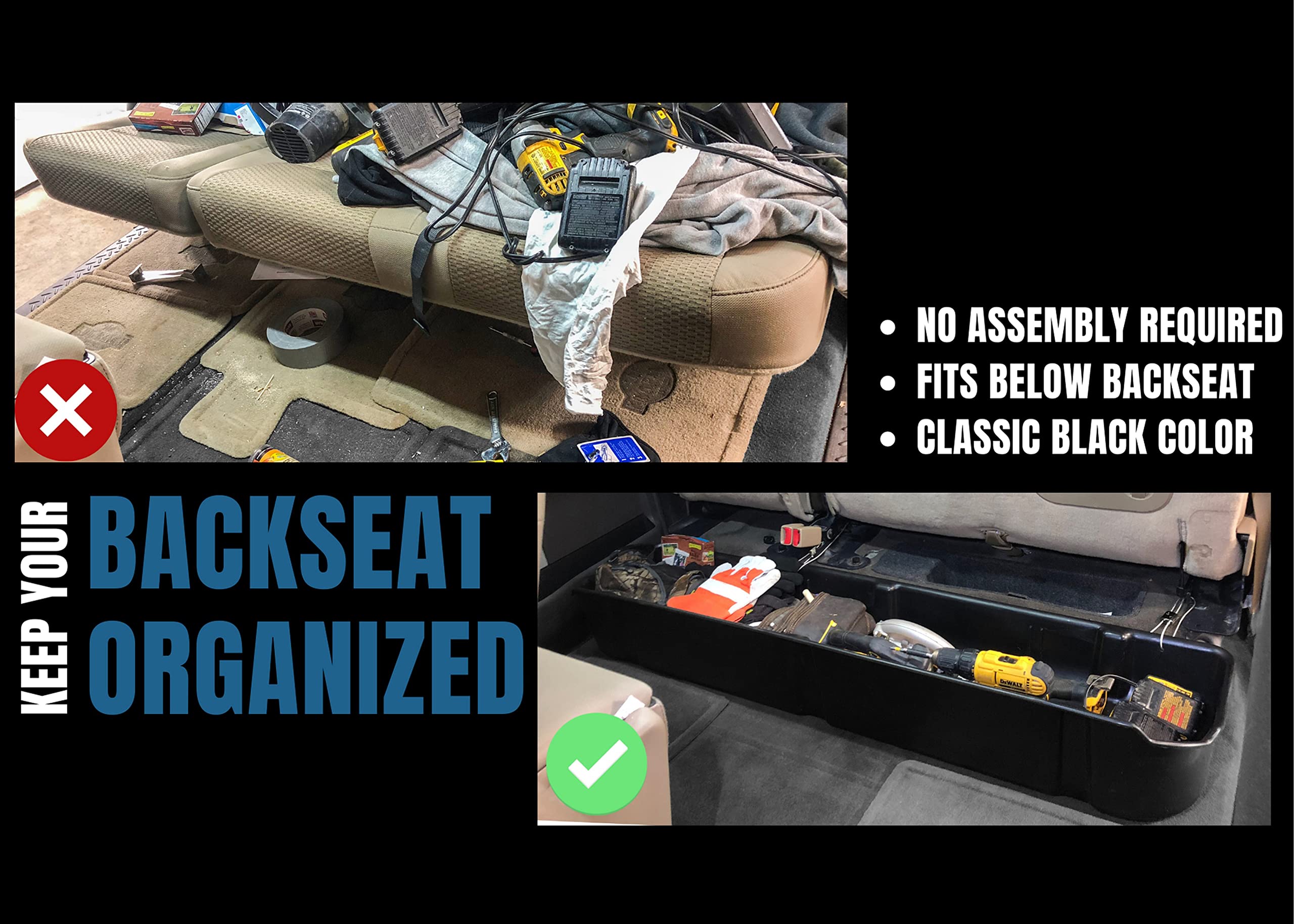 Buy Red Hound Auto Under Seat Storage Box Compatible with Ford F150