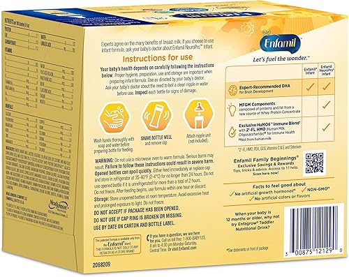 Miniatura 11 de Enfamil NeuroPro - Fórmula para bebés lista para usar, lista para alimentar, apoyo cerebral e inmunológico con DHA, hierro y prebióticos, sin OMG,