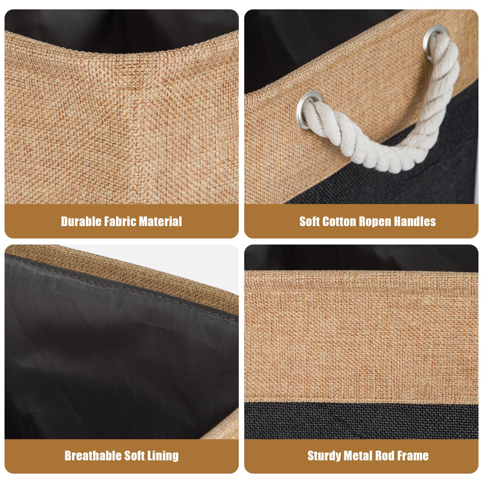 8 Stück Große Aufbewahrungskörbe 28x28x27 cm – Faltbare Stoff Aufbewahrungsboxen mit Griffen, stabile Würfelboxen für Kleidung, Spielzeug & Regale – Organizer für Schrank, Kinderzimmer
