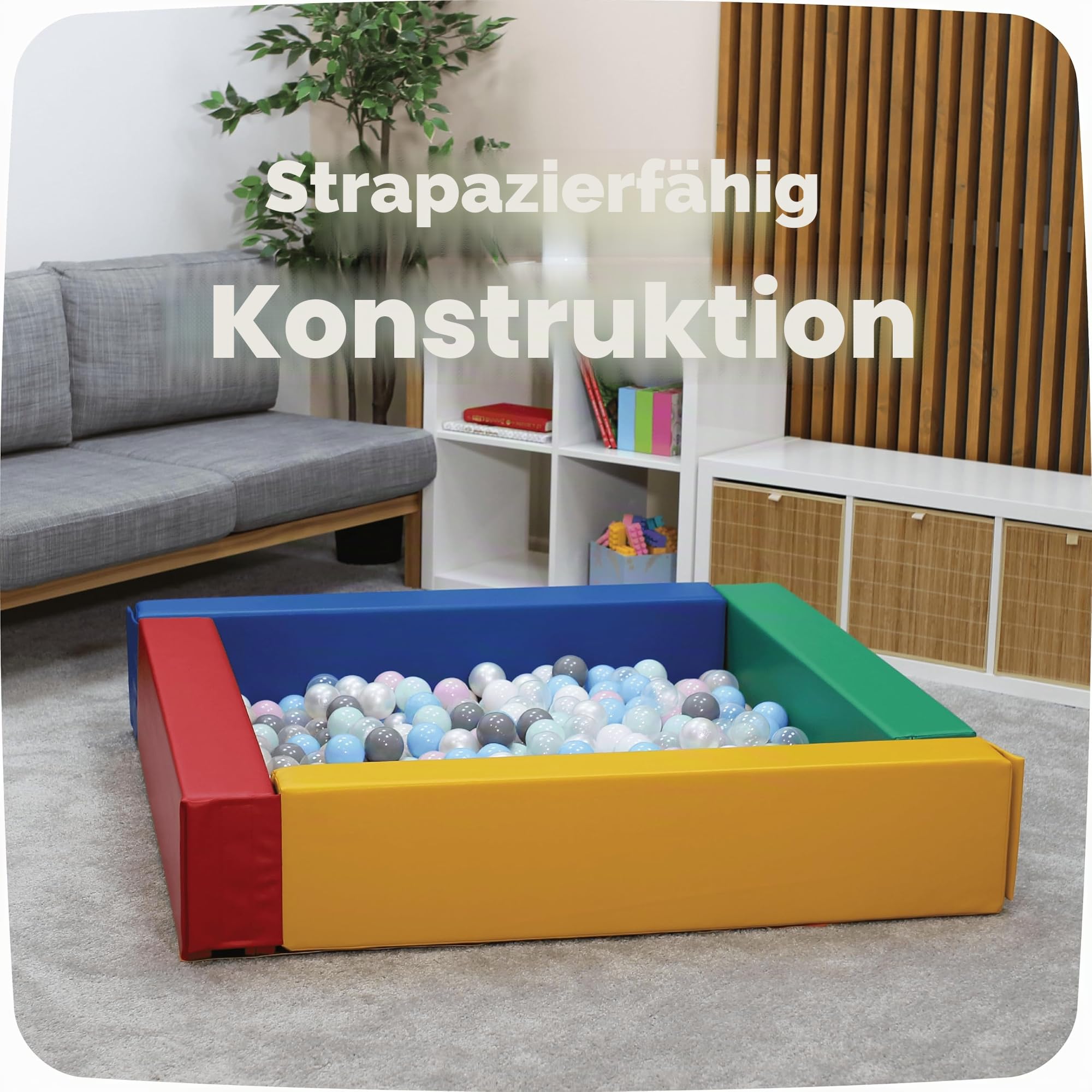 IGLU SOFT PLAY Ball Pit für Kinder im Alter von 1-7 Jahren Ballbad für Kleinkinder Laufstall für Babys in