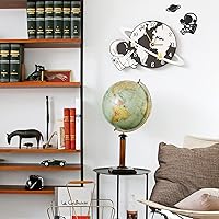 Vista 5 de Reloj de pared moderno para decoración de sala de estar, relojes de pared decorativos grandes que funcionan con pilas para dormitorio, cocina