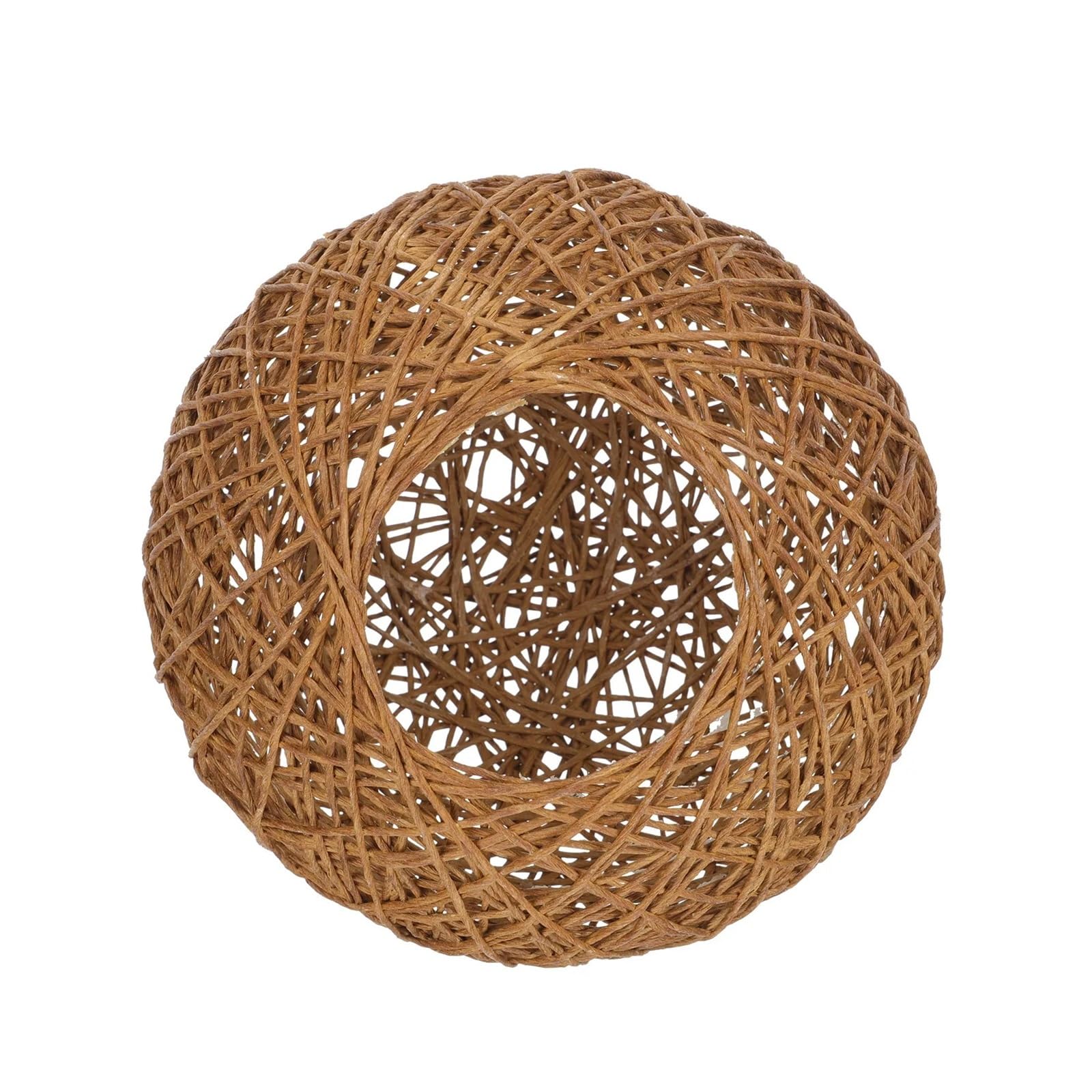 Luxemetals One Color Vine Woven Spherical Lampshade Protector For Home Decoration