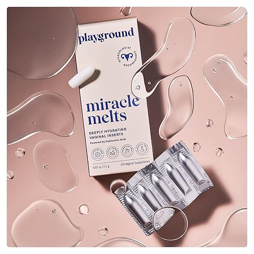 Miniatura 6 de PLAYGROUND Miracle Melts - Hidratante vaginal, tratamiento de humedad con ácido hialurónico para la sequedad íntima de las mujeres, alivio de la