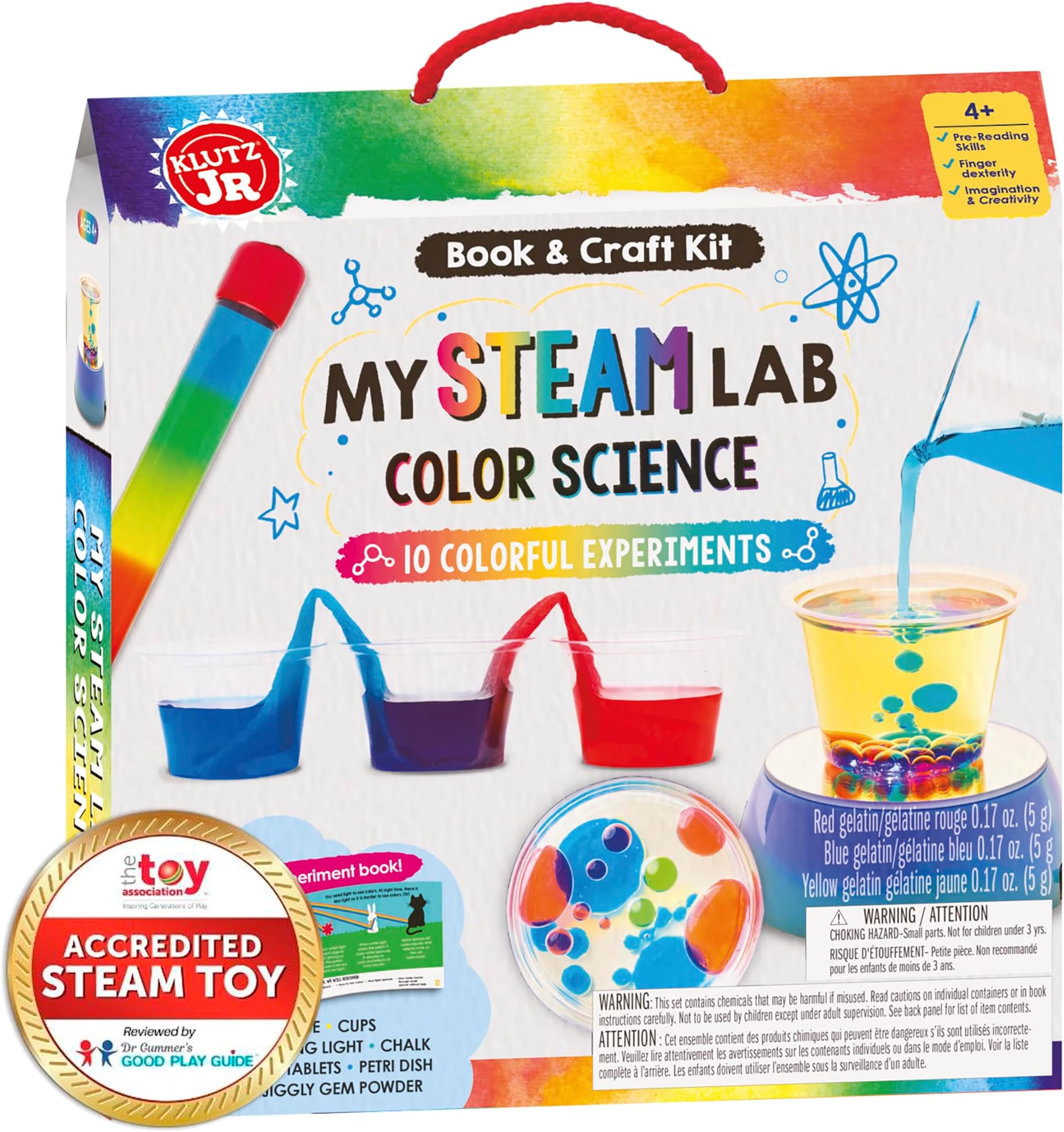 KlutzJr. My STEAM Lab Color Science Kit, Medium