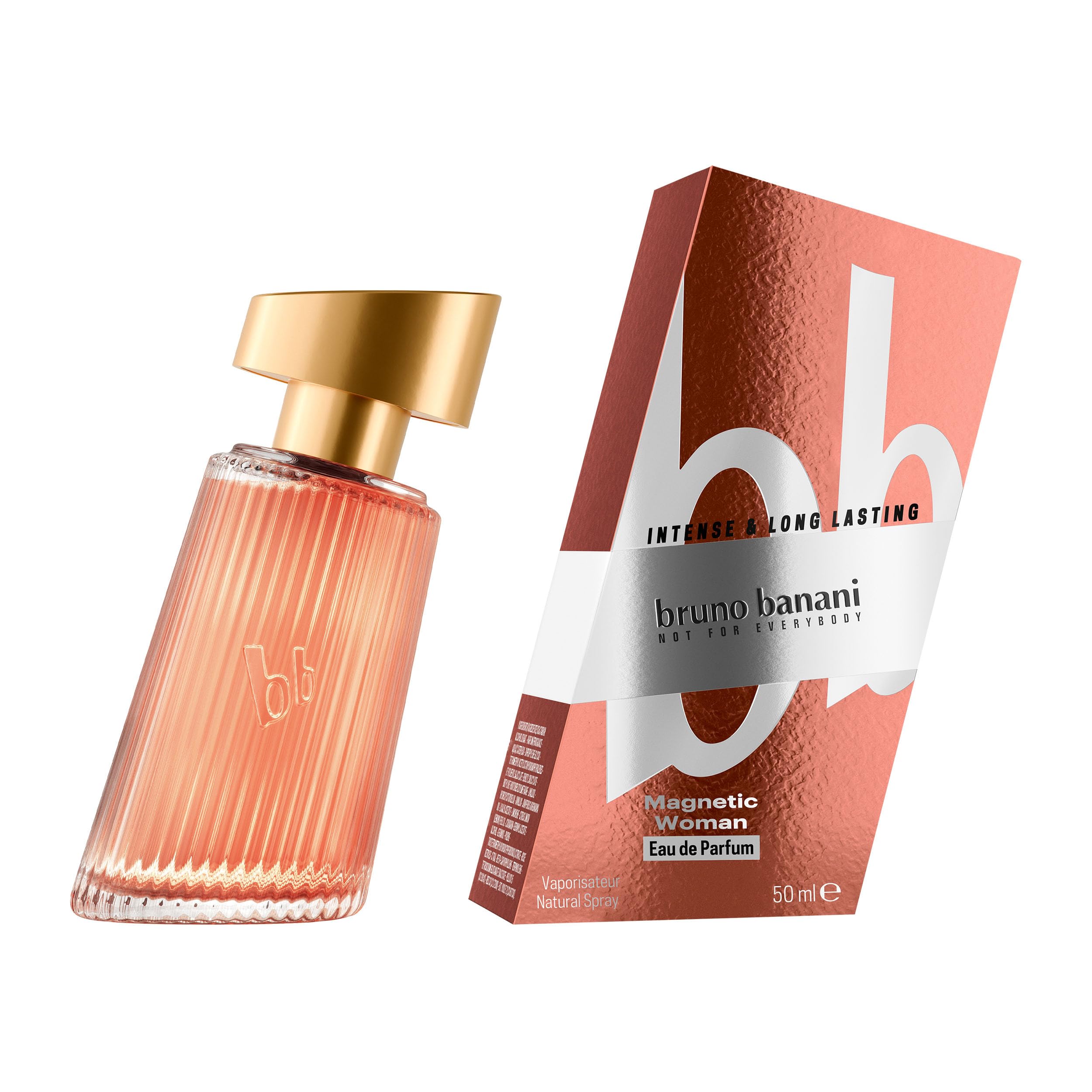 bruno banani Magnetic Woman Eau de Parfum, fesselndes Damenparfum, Amber-Gourmand-Duft mit veganer Formel, extra langanhaltend, 50 ml – Ansicht 2