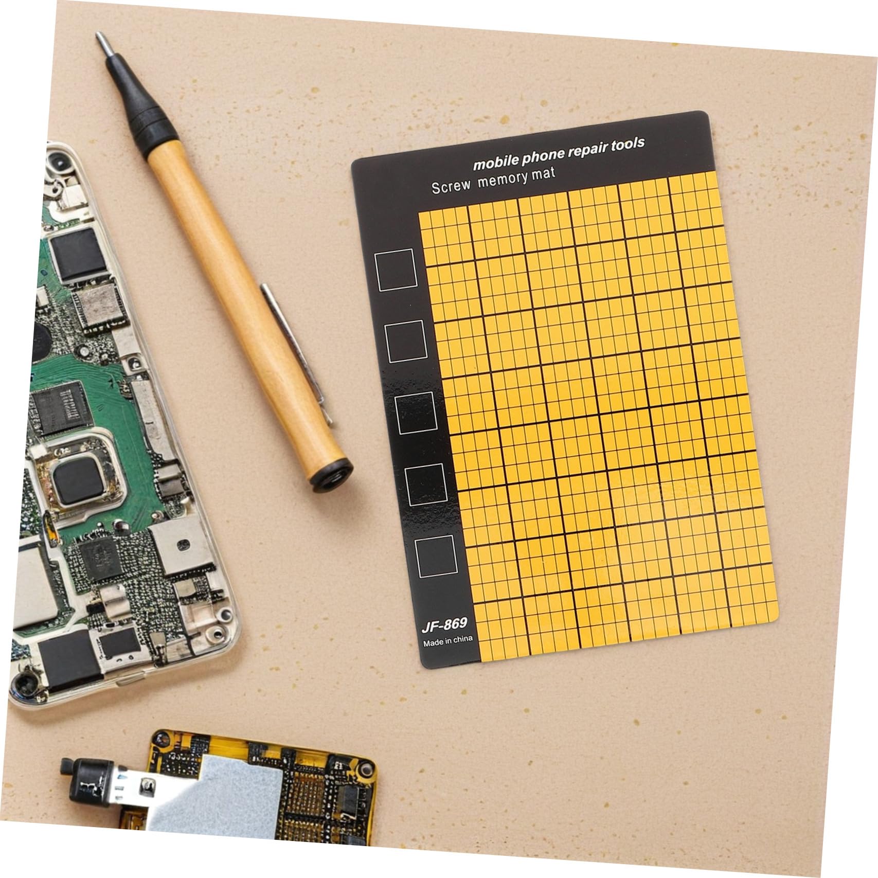 Kit Di Riparazione Da 15 Pezzi Tappetino Per Organizzatore Di Viti Tappetino Magnetico Per Riparazione Viti Flessibile