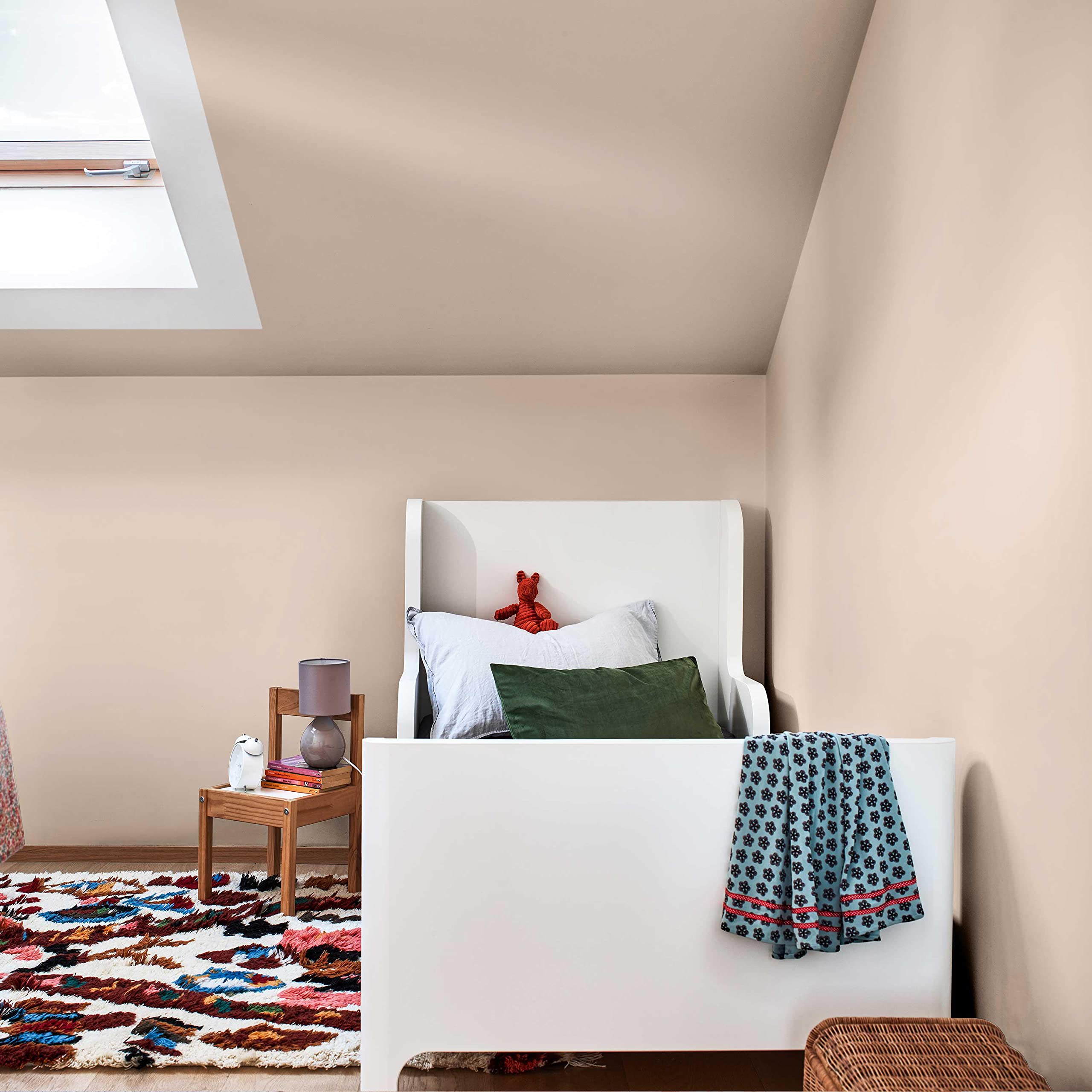 Dulux Valentine Crème de Couleur - Peinture multi-supports intérieure - Mat Lin intense 1,25 L
