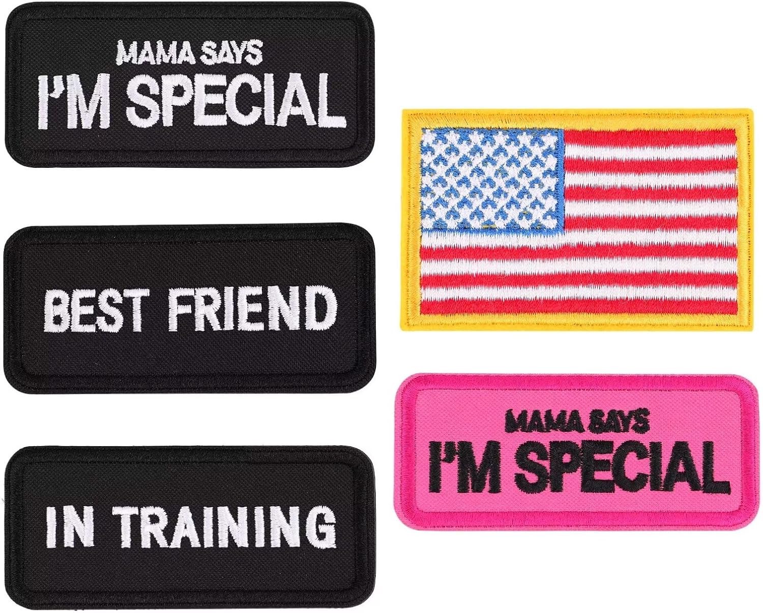 Forestpaw 5 Pieces Service Dog Patches for Harness