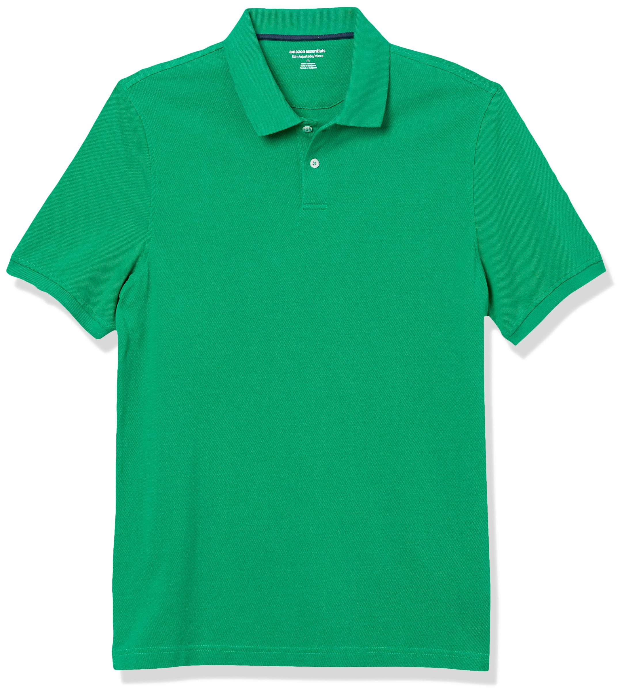 Amazon Essentials Herren Piqué-Poloshirt aus Baumwolle, Schmale Passform