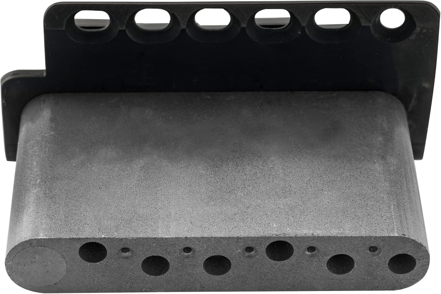 Wilkinson WV6-SB 54mm 5+1 HoleTremolo Bridge Vintage Steel Saddles with Full Steel Block for Fender USA and Japan Strat Style Electric Guitar, Black