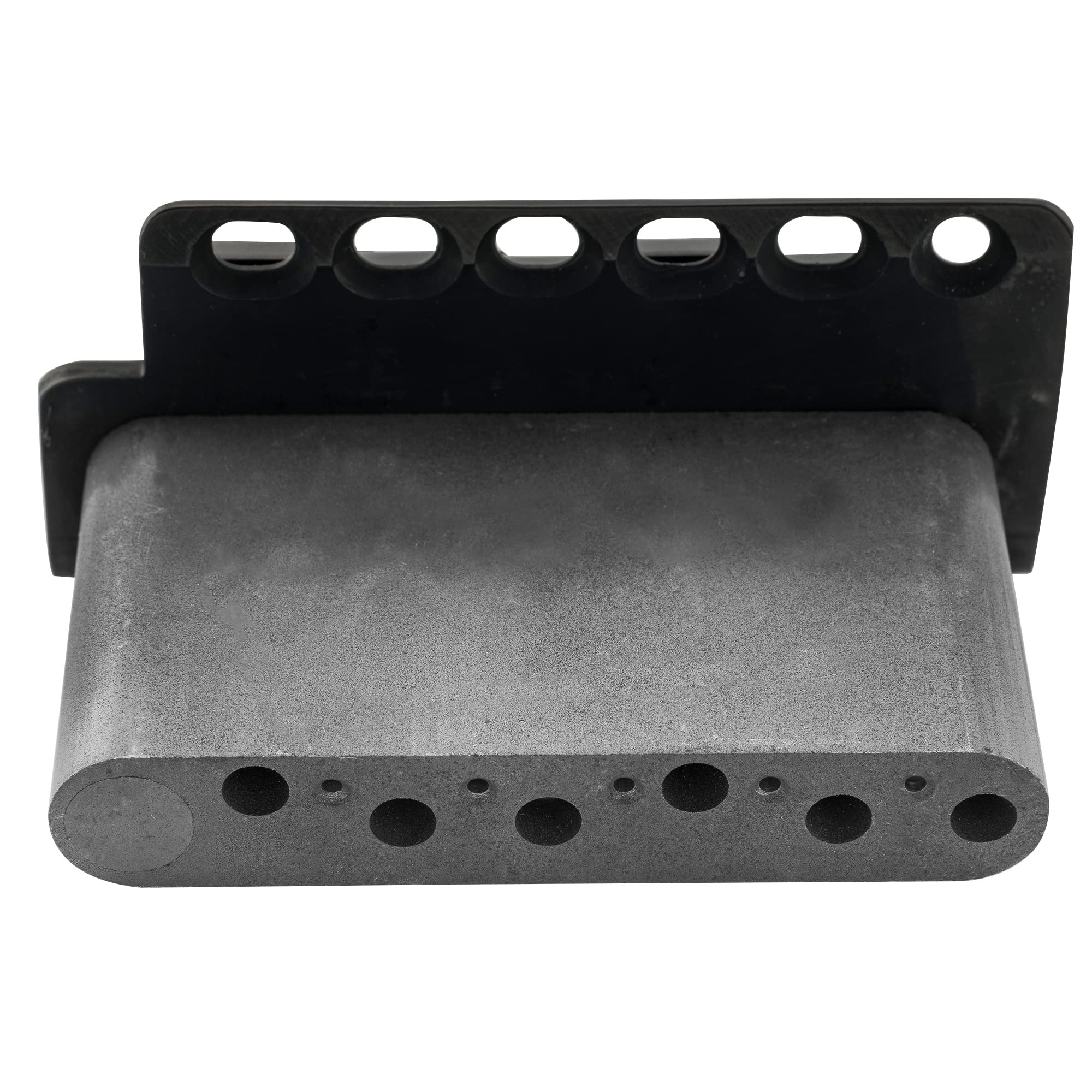 Wilkinson WV6-SB 54mm 5+1 Loch Tremolo Steg Vintage Saitenreiter Schwarz | Stahlblock,für Fender USA und Japan Strat Style E-Gitarre