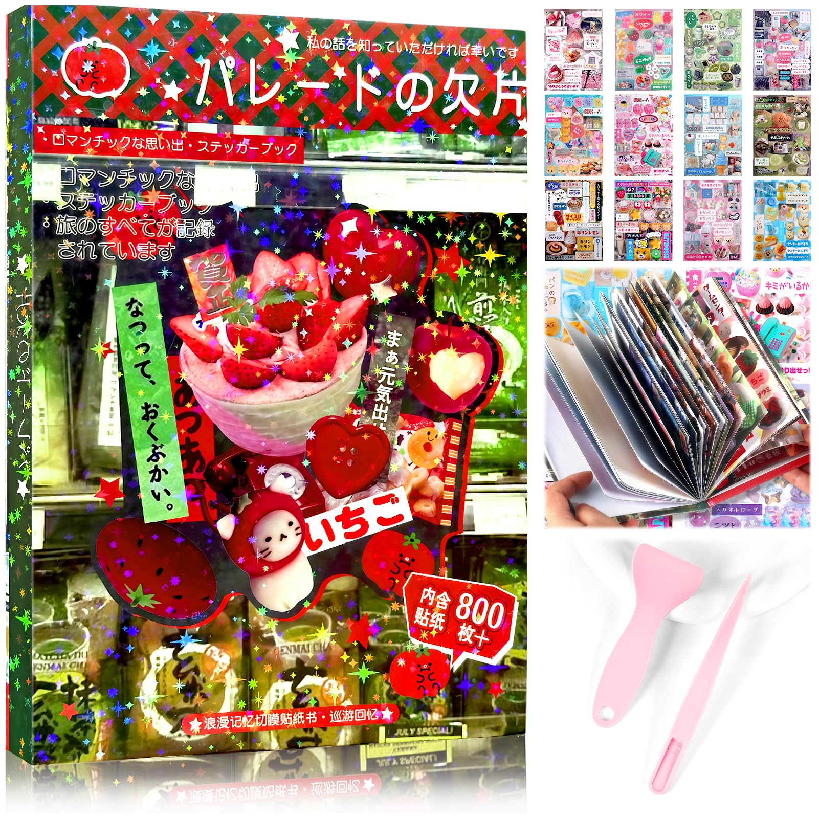 Autocollants japonais manga pour scrapbooking vintage et créations