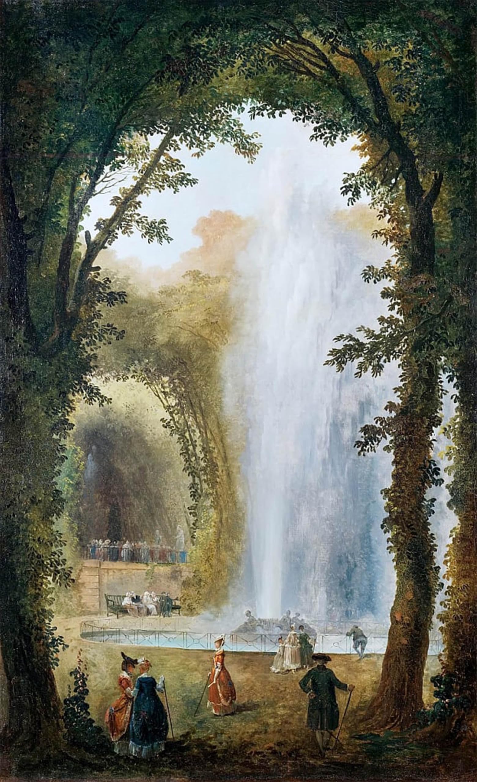 Tableau Hubert Robert château de Marly | Peinture poster 60x90cm