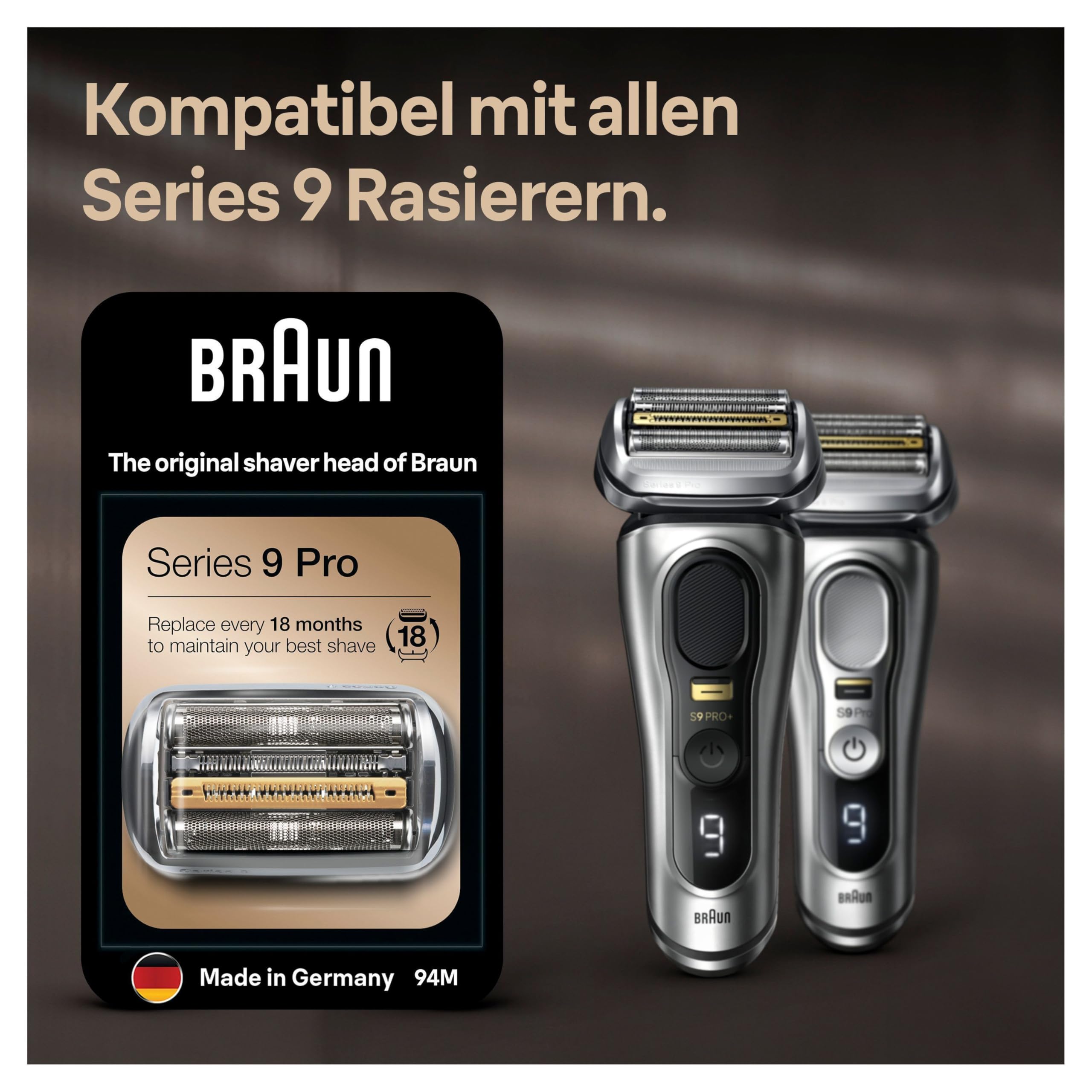 Braun Series 9 Pro Shaving Head, Electric Shaver Replacement