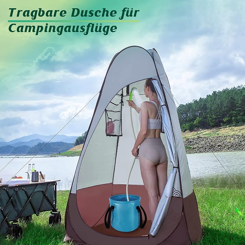 Eletorot USB-s Camping Zuhany Szivattyúval, Hordozható Kerti Zuhany 1.8m Csővel