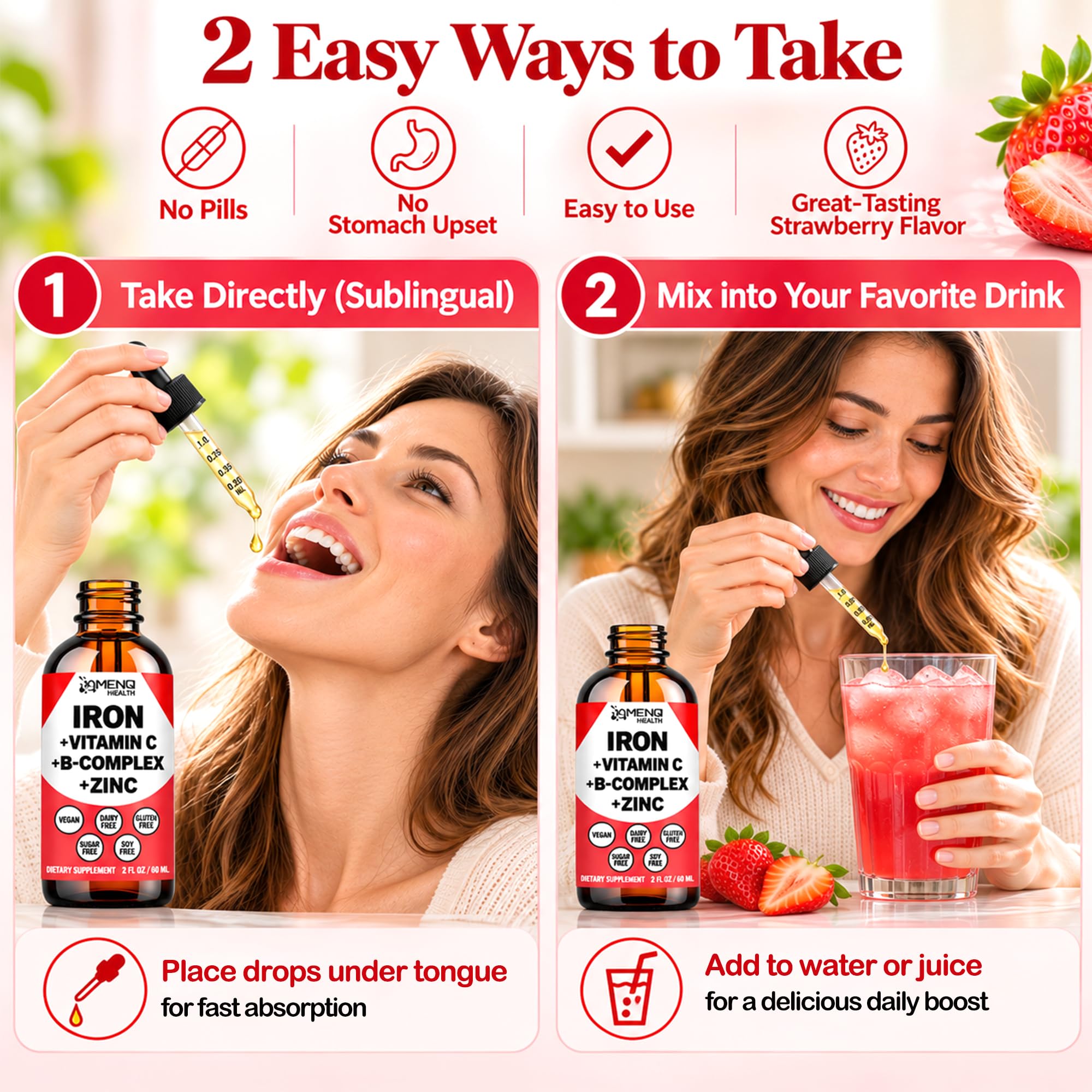 Liquid Iron Supplement for Women, Boost Iron Levels, Stomach Friendly Iron — Amazon image 9
