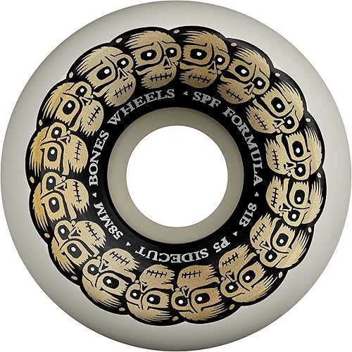 Bones Wheels SPF Circle Skulls 81B 101A Ruedas para monopatín