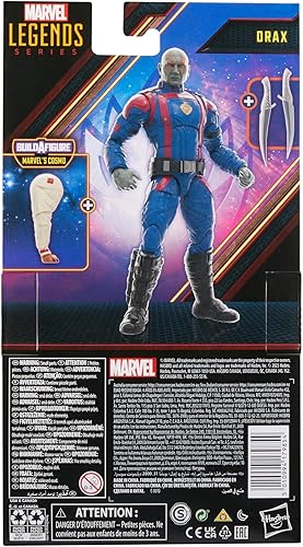 Miniatura 3 de Marvel Legends Series Drax, Guardianes de la Galaxia Vol. 3 - Figuras de acción coleccionables de 6 pulgadas, juguetes para edades de 4 años en