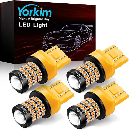 Miniatura 12 de Yorkim - 194 bombillas LED ámbar súper brillantes de 5ª generación, T10, 168 bombillas LED, bombillas W5W para interior de coche, cúpula, mapa