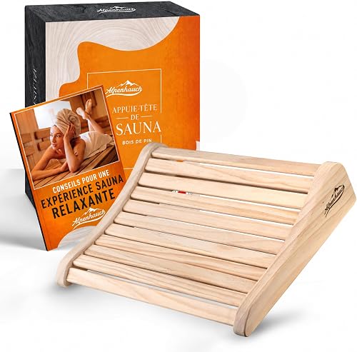 Appuie-tête pour sauna en bois [100 % bois naturel] ALPENHAUCH