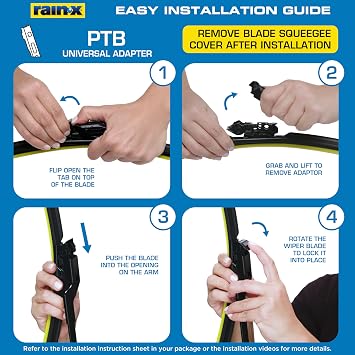Rain-X Silicone AdvantEdge Wiper Blade 20 Windshield Wiper Blades Replacement, All-Weather Performance Lasts 2X Longer, Premium Beam, Installock Adapter for Easy Fit (Pack of 1)