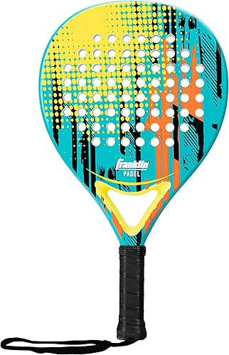 Franklin Sports Pala de pádel - ENDEAVOR - Pádel de fibra de vidrio con núcleo de espuma - Raqueta de tenis Pop - Pádel de 12.87 oz - Rendimiento