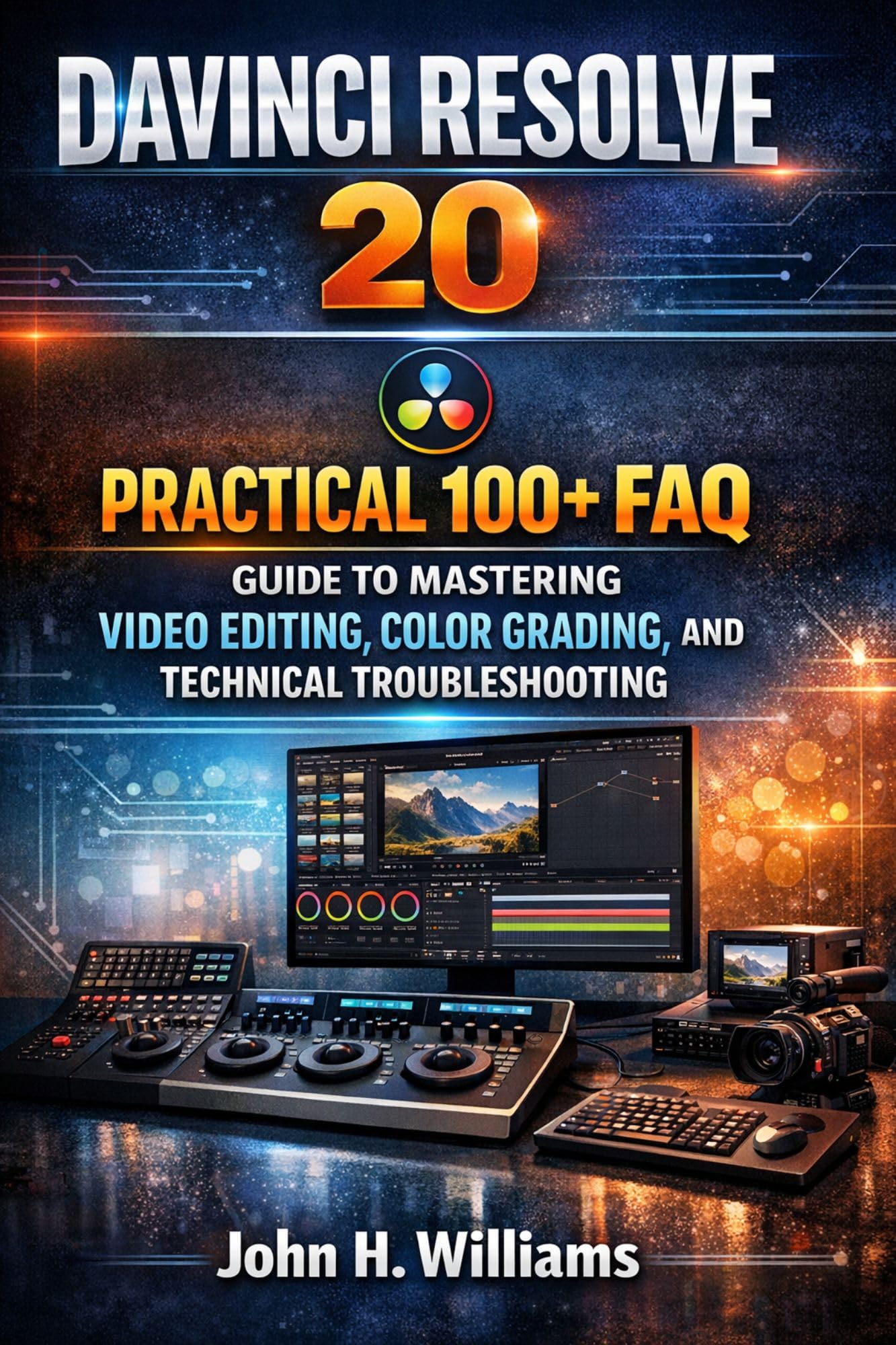 Livre DaVinci Resolve 20 livre montage vidéo débutant workbook anglais FAQ