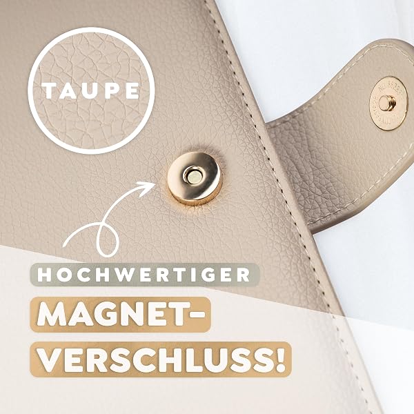 TWIVEE - Mutterpasshülle - Organizer mit Magnetverschluss - Mutter-Kind-Pass - Deutscher Mutterpass - Inkl. Notizblock und 8 Fächern - 5