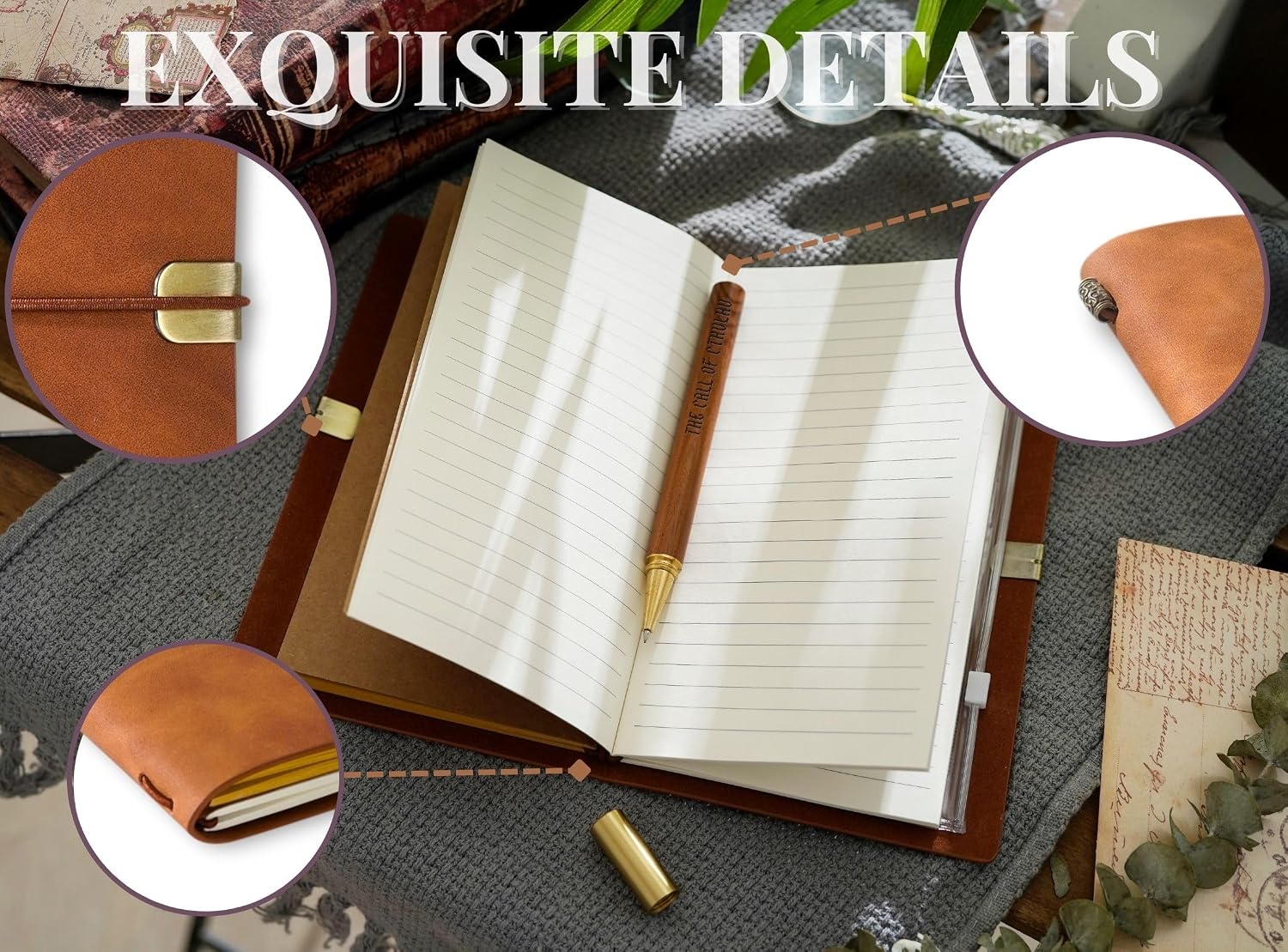 InnoBeta Cthulhu Gifts, Cthulhu Journal Pen Set, 7.8x5, Brown image 4