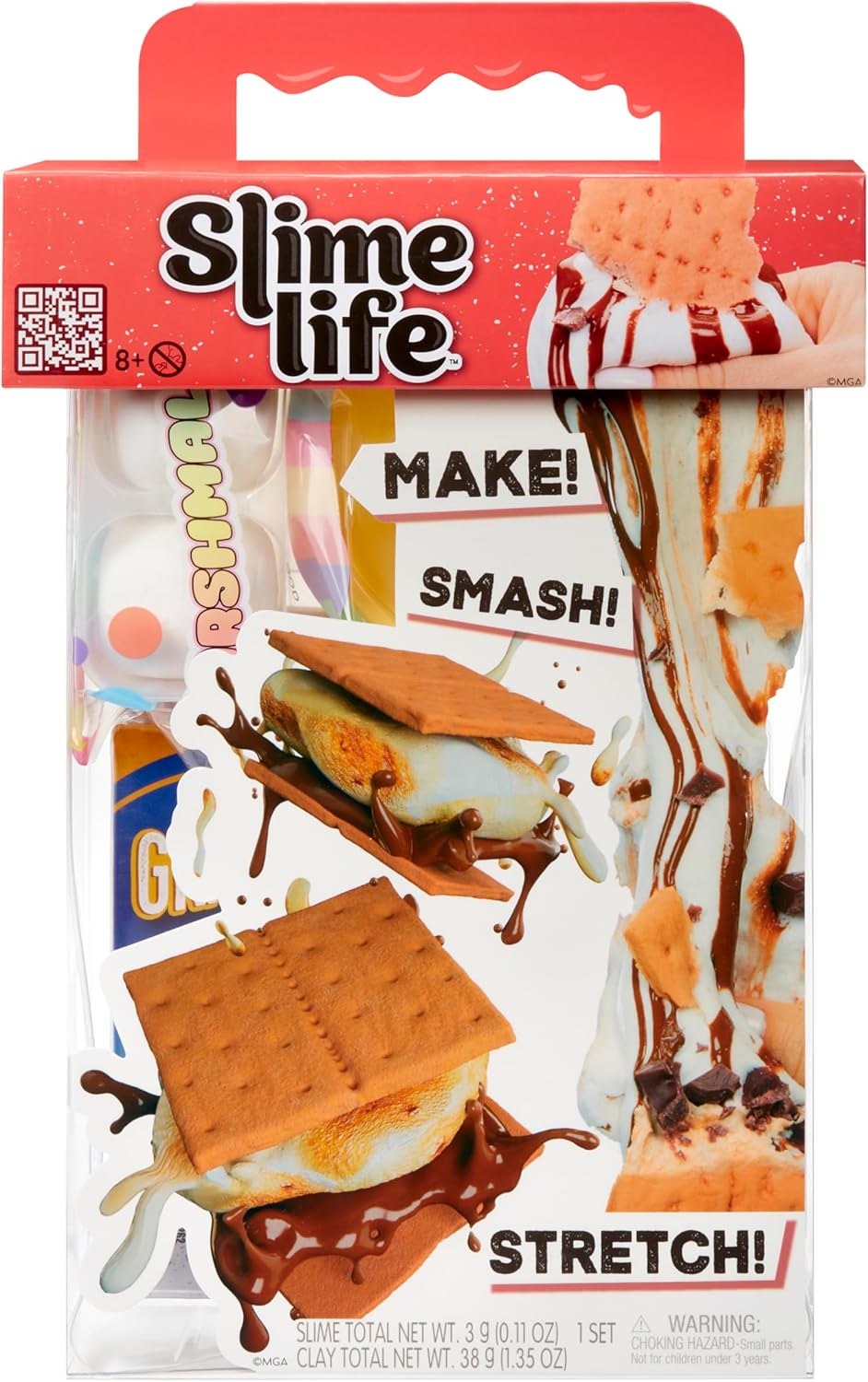 Slime Life S'Mores DIY Kit - Unboxing Ingredients to Make, Smash, and Stretch Your Food Slime, Ages 8+