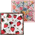 2PCS Silk Feeling Scarf Bandanas 27.5 Inches Large Square Satin Head Hair Wrap Scarves Cute Aesthetic for Women Girls