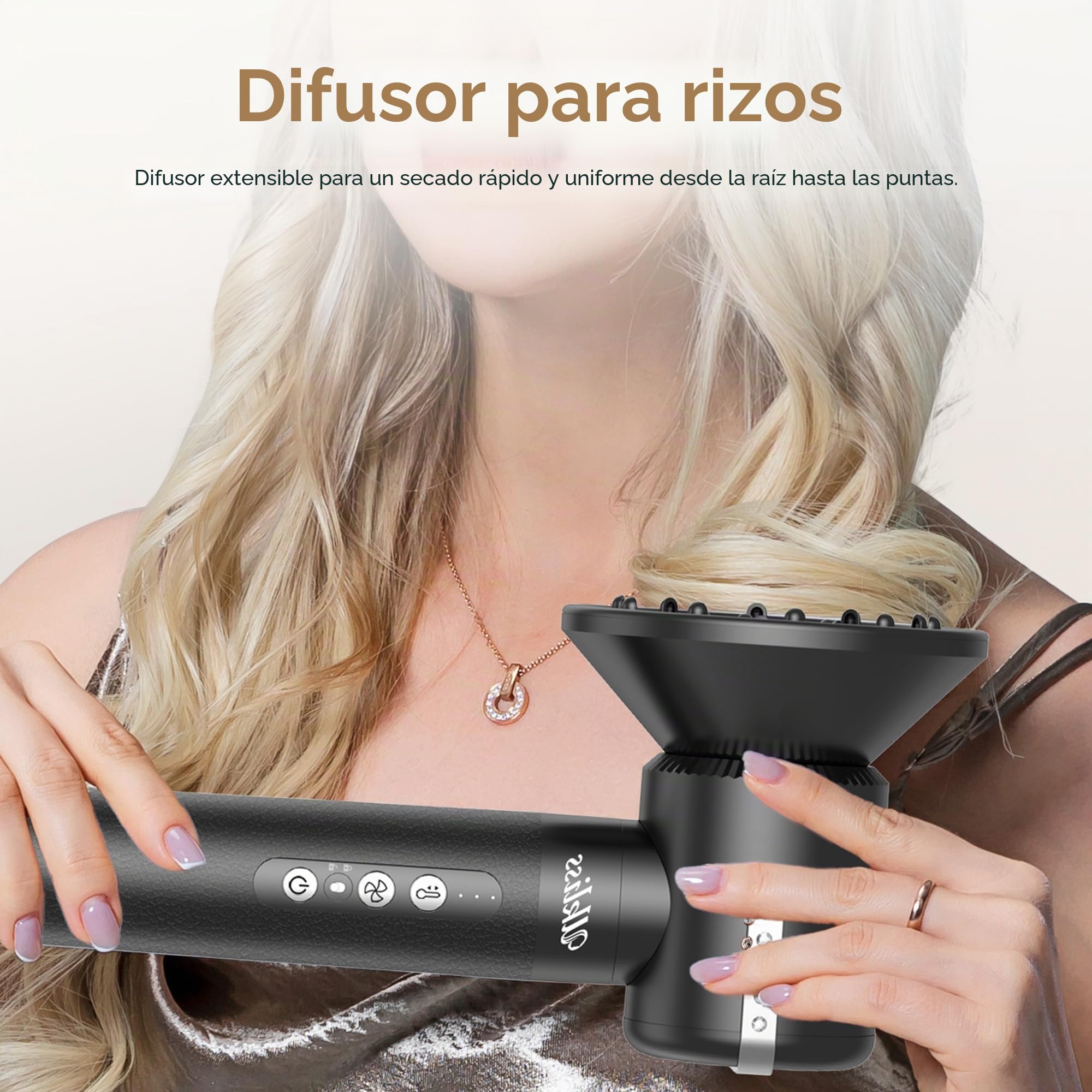 Secador Pelo 7 in 1 Pro, UKLISS Airstyler & Moldeador de Pelo con Hair Dryer, Rizador Pelo Automatico, Cepillo Secador de Pelo, Thermal Brush, Cepillo Alisador Pelo, Regalos para Mujeres Styling