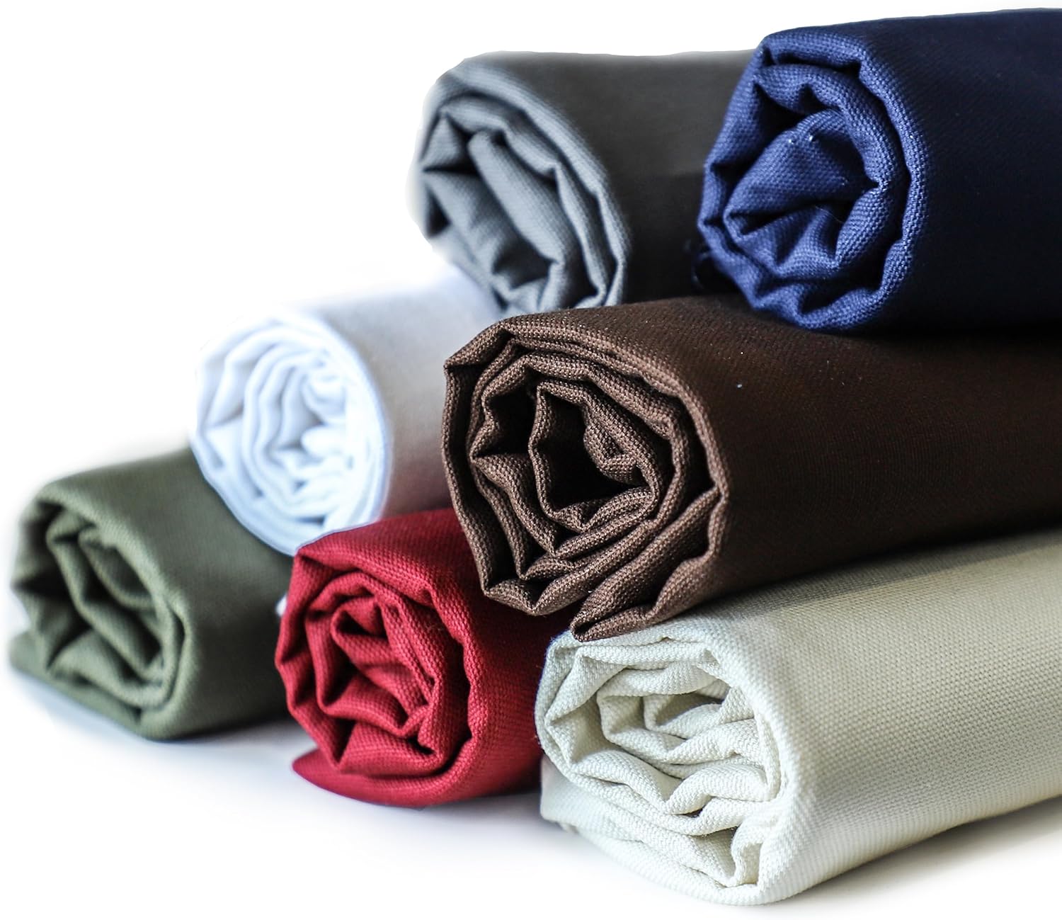 Simple&opulence Canvas Fabric by the Yard, 59'' Wide, 10oz Premium Natural Cotton Duck Canvas Fabric for Crafts, Upholstery, Home Decor, Sewing DIY Cloth (Grey, 5 Yard)