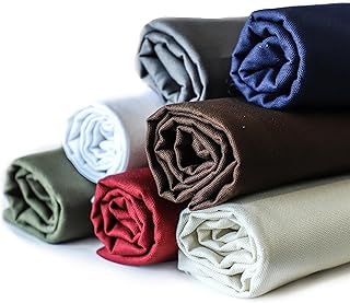 Simple&opulence Canvas Fabric by The Yard, 59'' Wide, 10oz Premium Natural Cotton Duck Canvas Fabric for Crafts, Upholstery, Home Decor, Sewing DIY Cloth (Ivory,1 Yard)