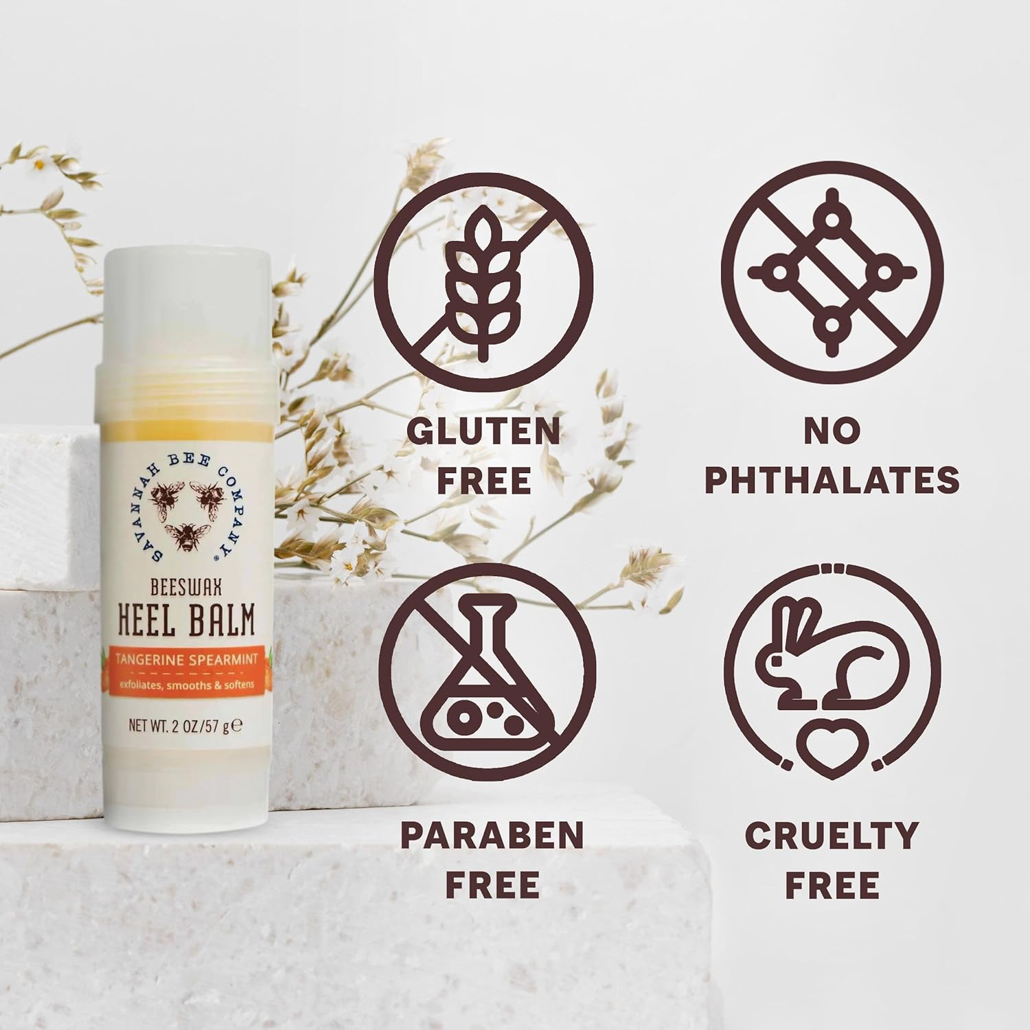 Savannah Bee Company Beeswax Heel Balm - Foot Balm for Cracked Heels with Tangerine Fragrance - Image 7