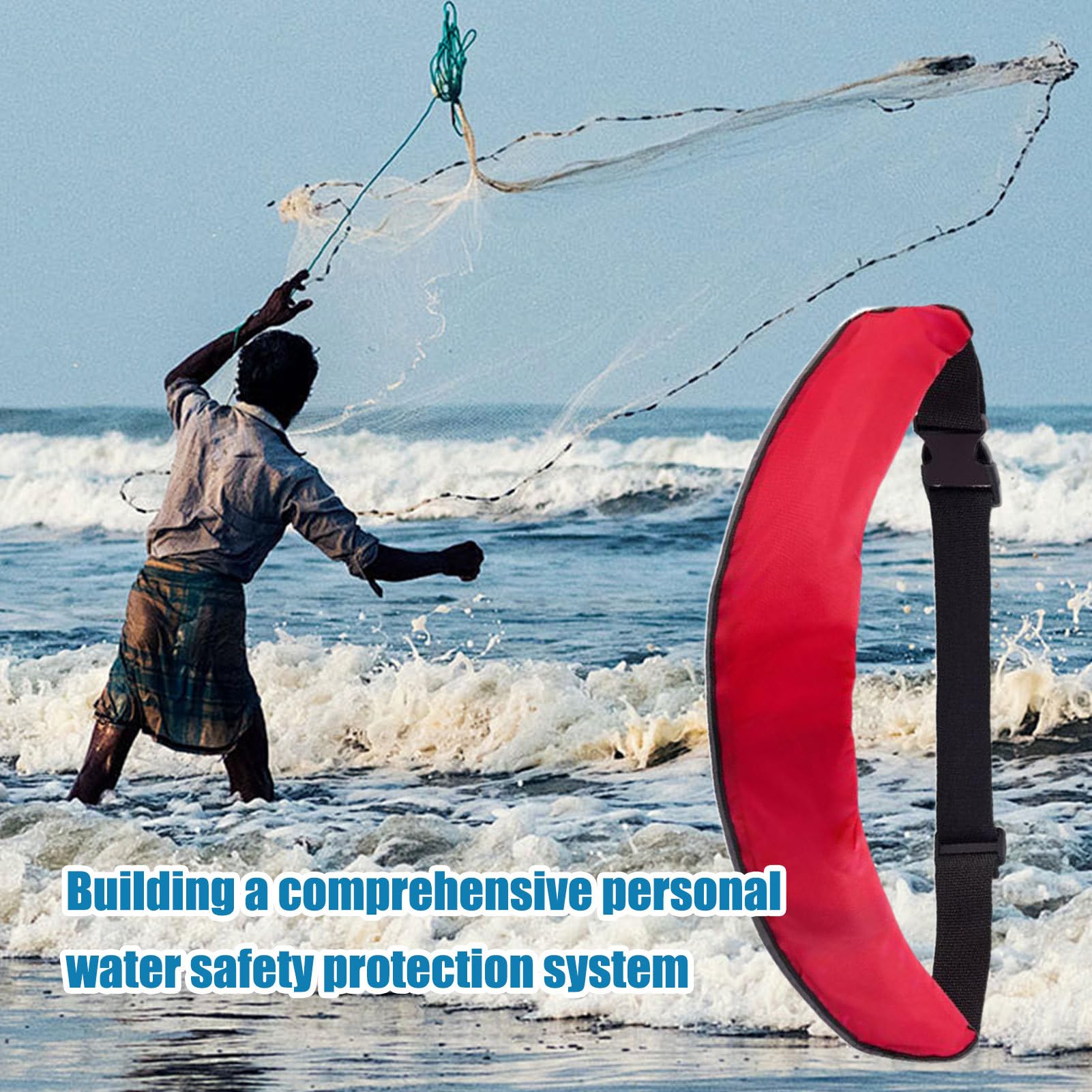 Set cinture da nuoto - Galleggiamento portatile, galleggiante con sistema di gonfiaggio manuale, anello di salvataggio compatto di sicurezza attività sportive acquatici | Per kayak, paddle