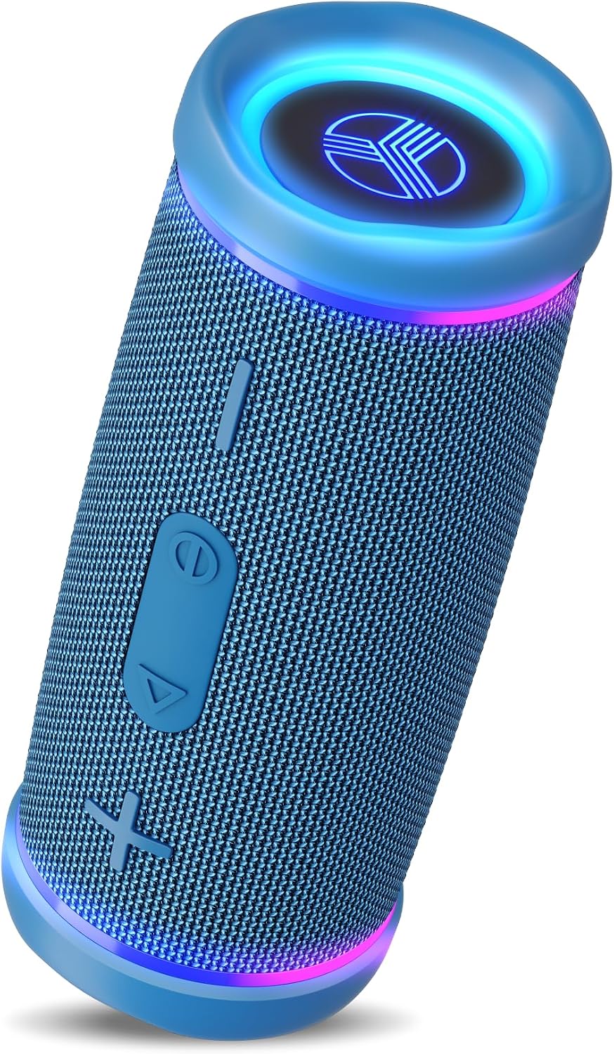  HD77 Waterproof Bluetooth Speaker, 30W Deep Bass, RGB Light, 20H