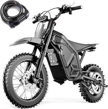 Electric Dirt Bike 5500W Peak Motor 50MPH80KM/H 60V27Ah Battery