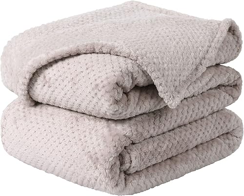 Miniatura 9 de uxcell - Manta de franela para cama, suave y cálida de microfibra, esponjosa de 11.64ozm, color liso