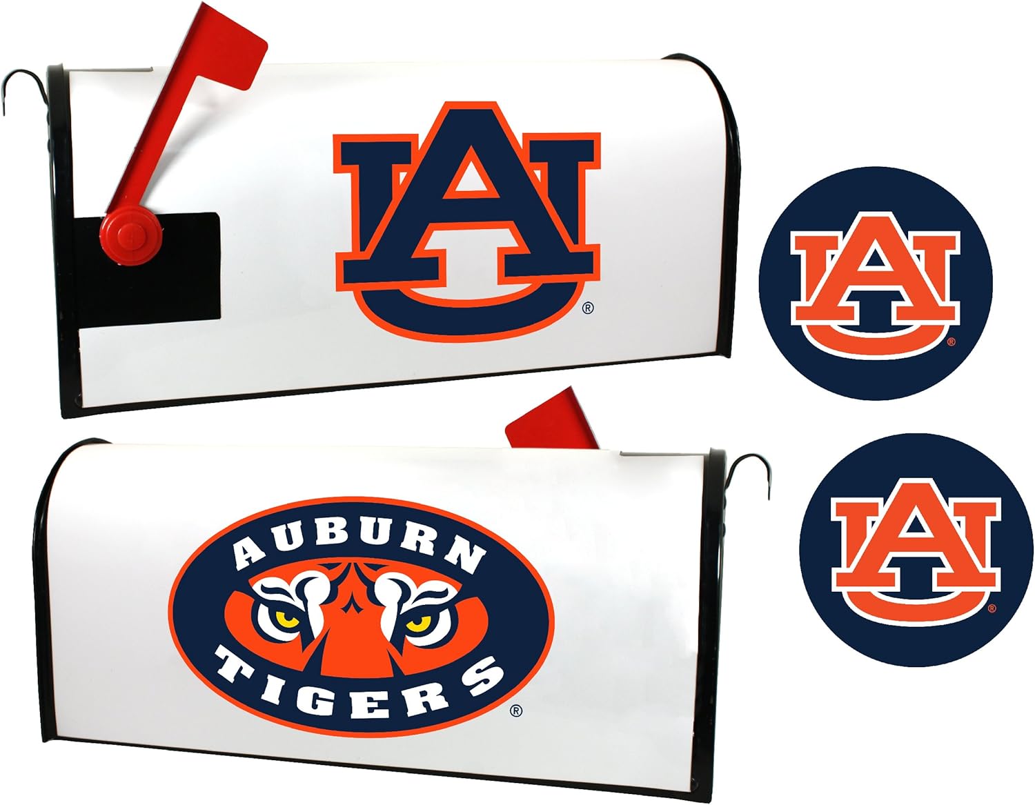 Auburn Magnetic Mailbox Cover & Sticker Set Officially Licensed Collegiate Product