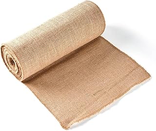 Burlap Table Runners 12in x 30 ft(10 Yards)-Cut to Your Length Burlap Roll -50 Yarns/10cm Density-Ecofriendly- Reusable- Perfect for Crafts, Décor, Gift Wrapping, DIY and Gardening