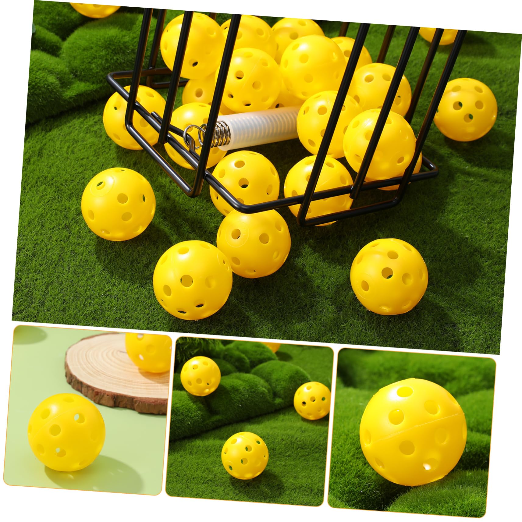 Abaodam Golf Übungsbälle Robustem Kunststoff Perforierte Balls Für Indoor Zubehör Zur Verbesserung Schlagtechnik