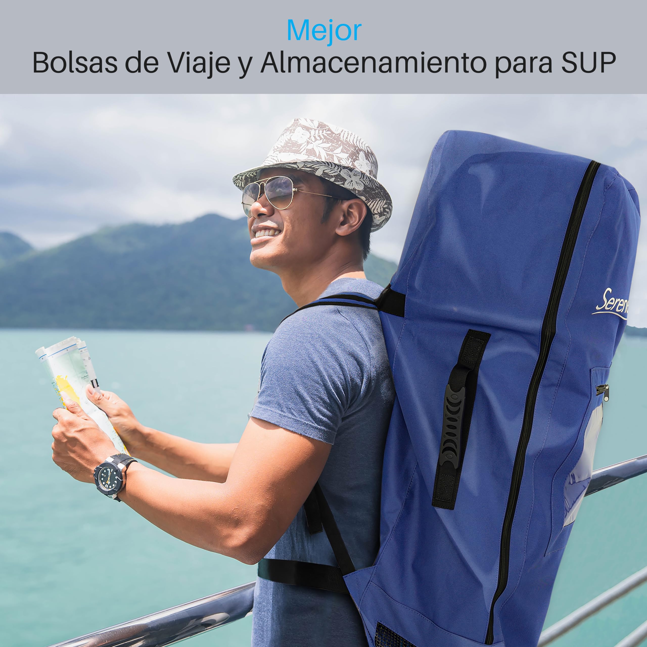 SereneLife Bolsa de Transporte para Tabla de Stand up Paddle, Hinchable, Viaje, Almacenamiento